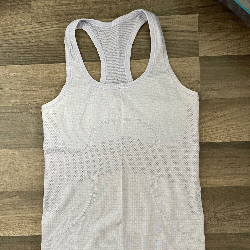 light purple Lululemon swiftly tech tank top